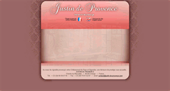 Desktop Screenshot of justin-de-provence.com