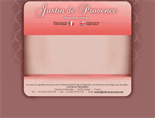 Tablet Screenshot of justin-de-provence.com